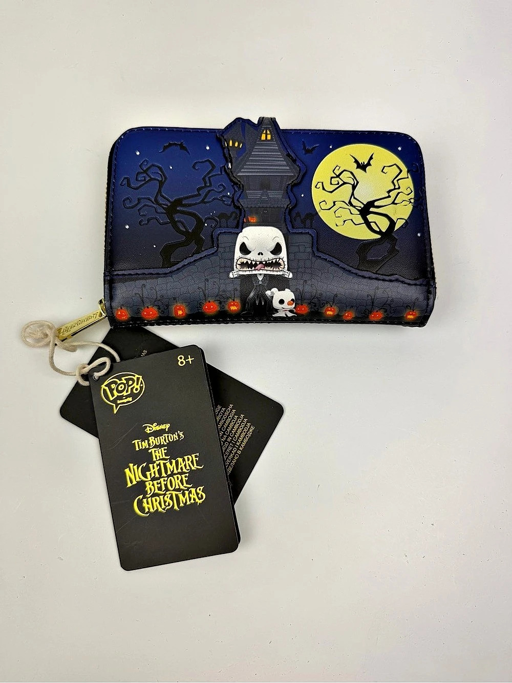 Loungefly Pop! Disney Nightmare Before Christmas Jack Skellington Wallet Glow